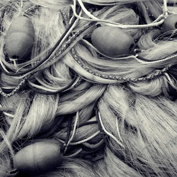 Balık ağlarına ve şamandıralar — Stok fotoğraf