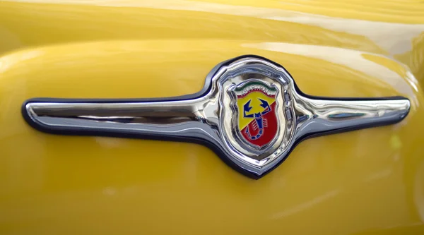 Abarth logo on vintage car — Stock Photo, Image