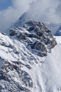 İtalyan Alplerindeki Ortler Grubu 'nun Panoraması