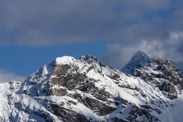 Panorama Der Ortler Gruppe Den Italienischen Alpen — Stockfoto