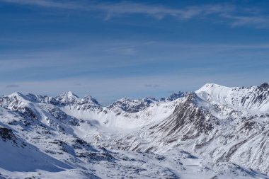 Güney Rhaetian Alpleri, Ortles Cevedale sıradağlarının manzarası, Stelvio Ulusal Parkı, İtalya