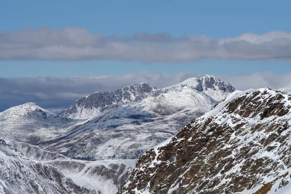 Alpes Del Sur Rhaetian Una Vista Cordillera Ortles Cevedale Parque —  Fotos de Stock