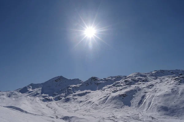 Alpes Del Sur Rhaetian Una Vista Cordillera Ortles Cevedale Parque — Foto de Stock