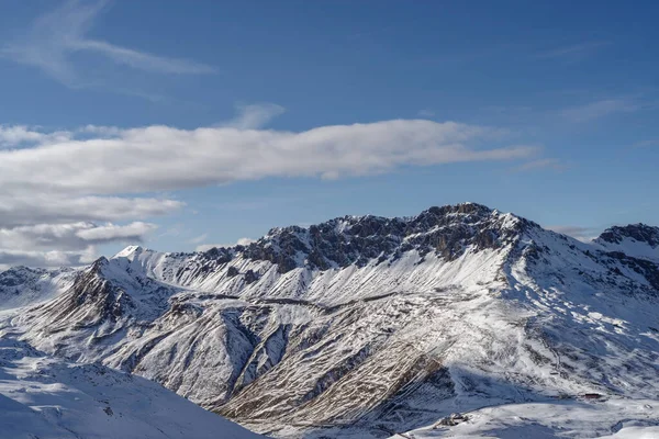Alpes Del Sur Rhaetian Una Vista Cordillera Ortles Cevedale Parque — Foto de Stock