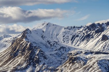 Güney Rhaetian Alpleri, Ortles Cevedale sıradağlarının manzarası, Stelvio Ulusal Parkı, İtalya