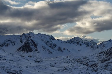 Braulio vadisi sıradağları, Sondrio ili, Valtellina, Lombardy, İtalya