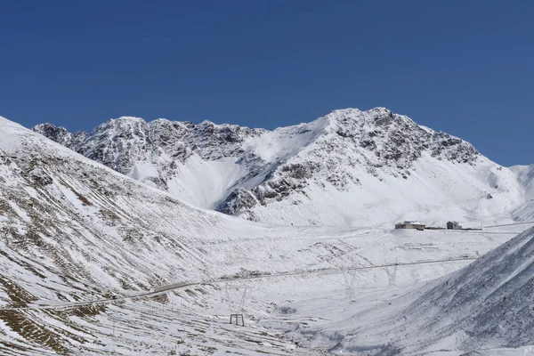 Valle Del Braulio Catena Montuosa Provincia Sondrio Valtellina Lombardia Italia — Foto Stock