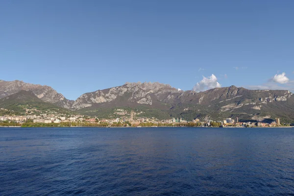 Pohled Lecco Jezeře Como Lombardie Itálie — Stock fotografie