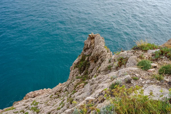 Riwiera Włoska Liguria Wybrzeże Skaliste — Zdjęcie stockowe