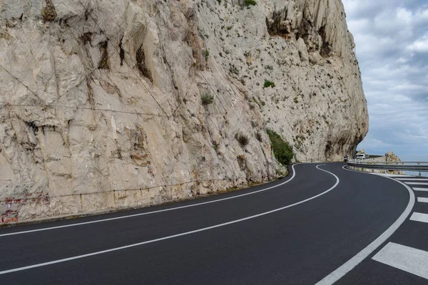 Adembenemende Kliffen Langs Kust Van Ligurië Italië — Stockfoto