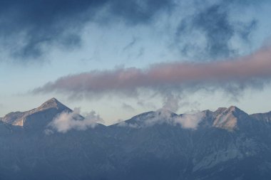 Ligurian Alpleri sıradağları, Piedmont bölgesi, Cuneo ili, kuzey batı İtalya