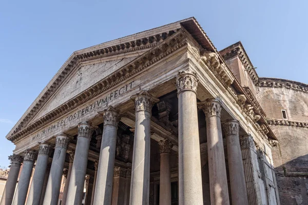 Exterior Pantheon Rome Italy — Stockfoto