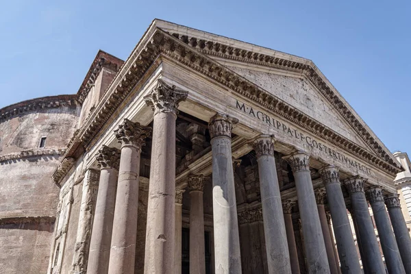 Exterior Pantheon Rome Italy — Stockfoto
