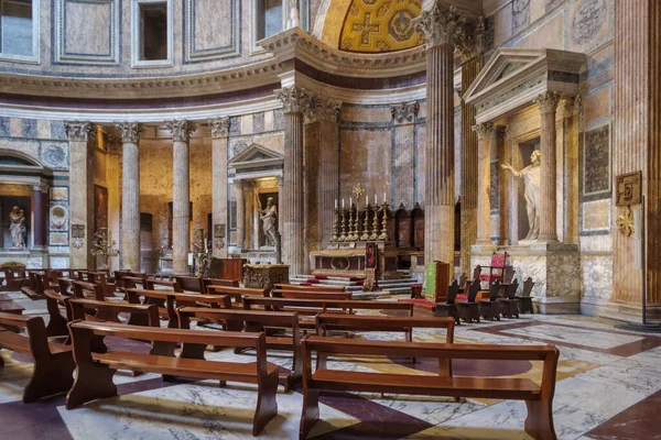 Rome Italië Juni 2021 Interieur Uitzicht Het Pantheon Rome Unesco — Stockfoto