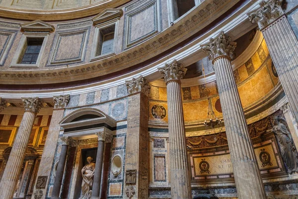 Roma Italia Junio 2021 Vista Interior Del Panteón Roma Patrimonio — Foto de Stock