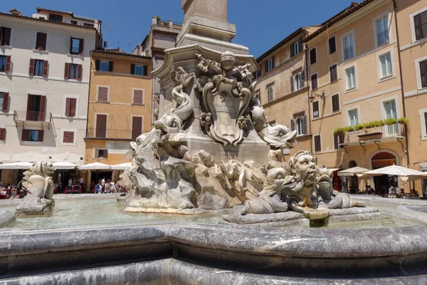 Rome Italie Juin 2021 Fontaine Panthéon Commandée Par Pape Grégoire — Photo