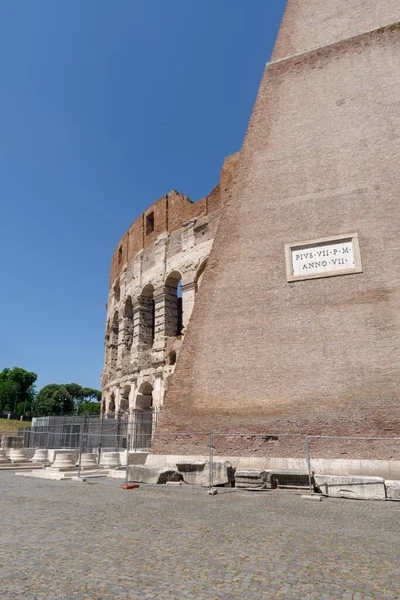 Colosseum Även Känd Som Flavias Amfiteater Unescos Världsarvslista Rom Italien — Stockfoto