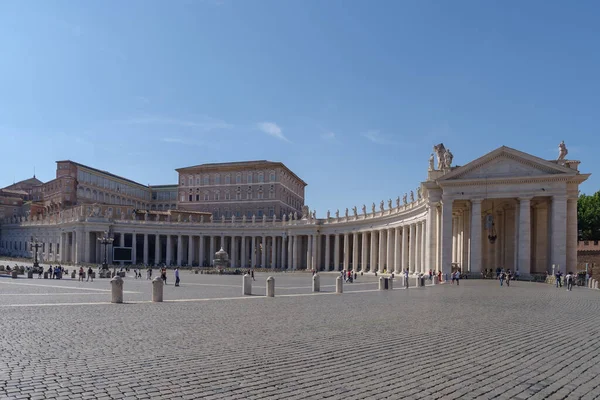 Vatikán 2021 Június Szent Péter Tér Vatikánváros Olaszország Nyilvános Terepről — Stock Fotó