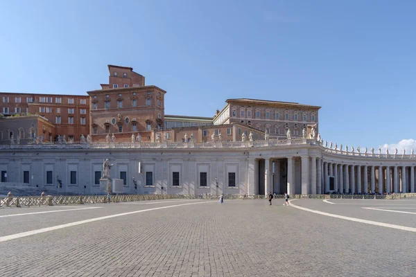 Place Saint Pierre Dans Cité Vatican Italie Image Prise Depuis — Photo