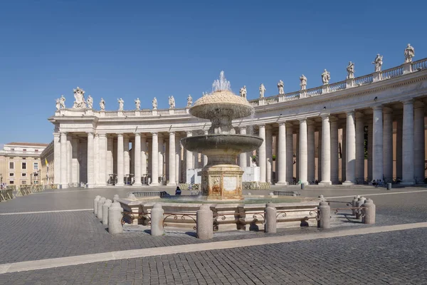 Sint Pietersplein Vaticaanstad Italië Afbeelding Genomen Vanuit Openbare Open Ruimte — Stockfoto