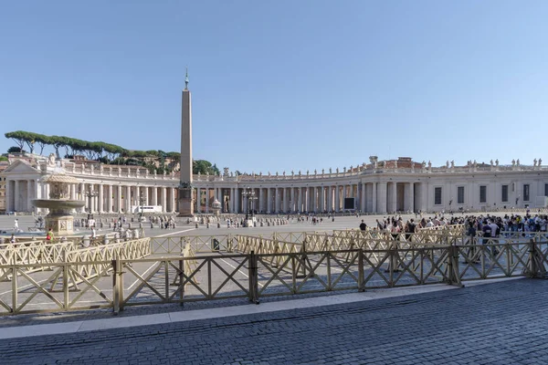 Vaticaan Juni 2021 Sint Pietersplein Vaticaanstad Italië Afbeelding Genomen Vanuit — Stockfoto