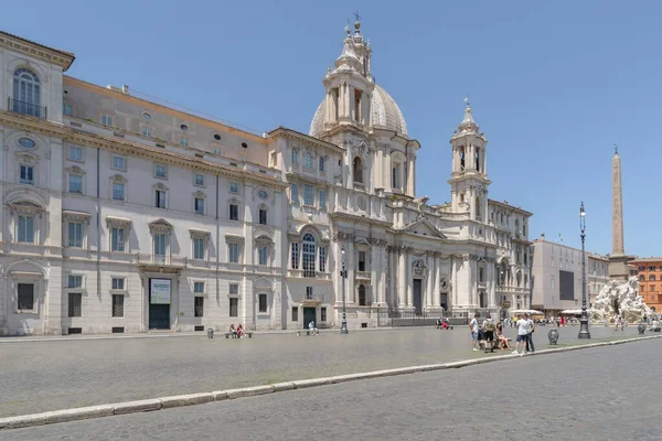 Roma Itália Junho 2021 Piazza Navona Exemplo Significativo Arquitetura Arte — Fotografia de Stock