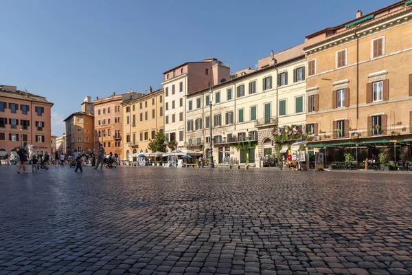 Rome Italië Juni 2021 Piazza Navona Significant Voorbeeld Van Barokke — Stockfoto