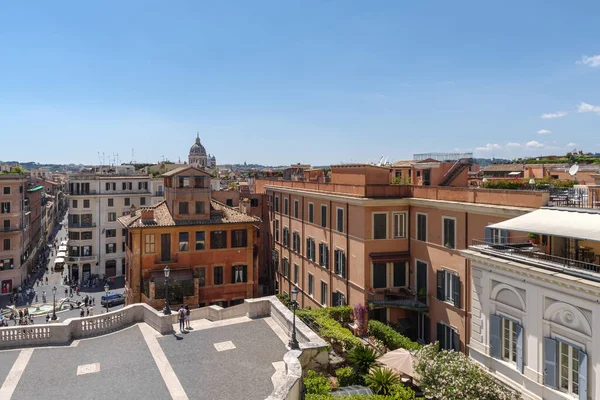 Rom Italien Juni 2021 Die Piazza Spagna Von Oben Gesehen — Stockfoto