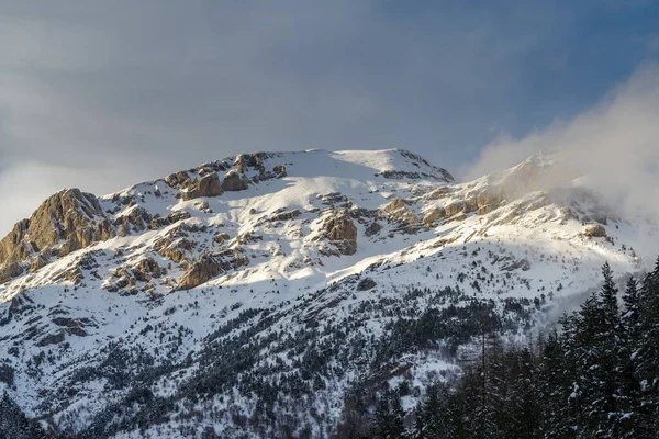 Wintertime in Ligurian Alps, Piedmont region, northwestern Italy