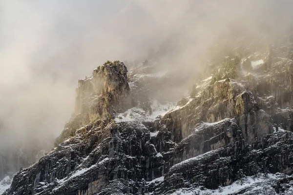 Hiver Dans Les Alpes Ligures Région Piémont Nord Ouest Italie — Photo