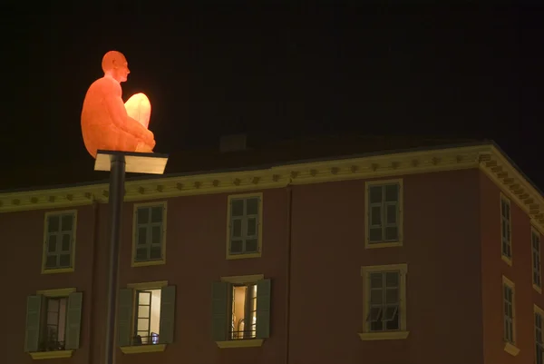 Siffror i place Masséna i nice, Frankrike — Stockfoto