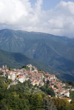 Triora. İtalya Liguria bölgesinin antik köy