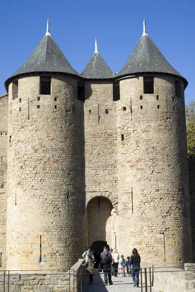 Den berikat staden Carcassonne — Stockfoto