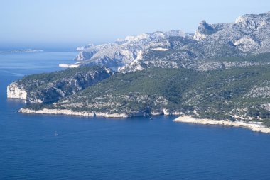 Manzaralı Calanques Milli Parkı