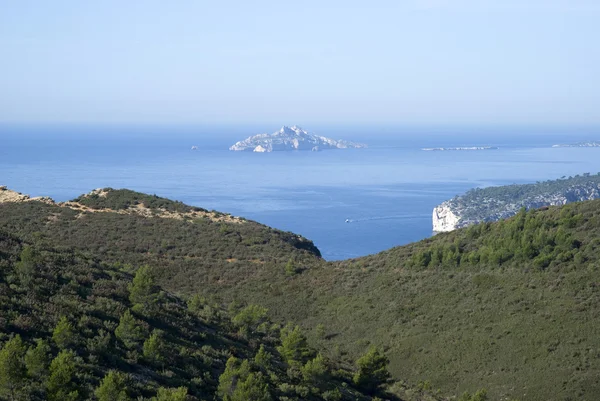 Vista panorámica del Parque Nacional de Calanques — Foto de Stock