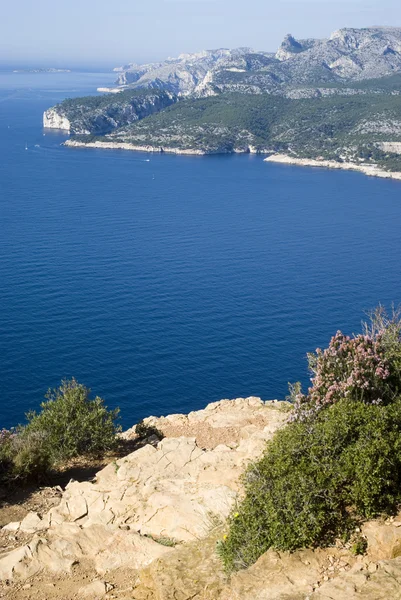 Landschapsmening van het Nationaal Park van de Calanques — Stockfoto