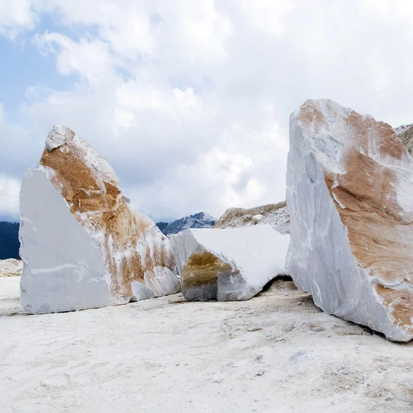 Carraran marmor stenbrottet — Stockfoto