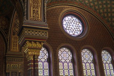 Prag İspanyol Sinagogu, Çek Cumhuriyeti, UNESCO miras sitesinin iç detayları