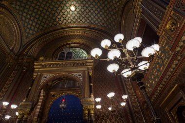 Prag İspanyol Sinagogu, Çek Cumhuriyeti, UNESCO miras sitesinin iç detayları