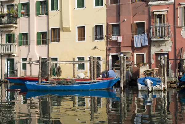 Residential houses in Chioggia — Stock Photo, Image