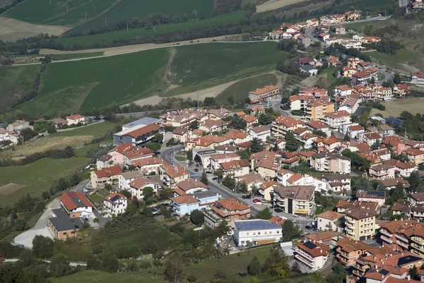 San Marino městské svahu — Stock fotografie