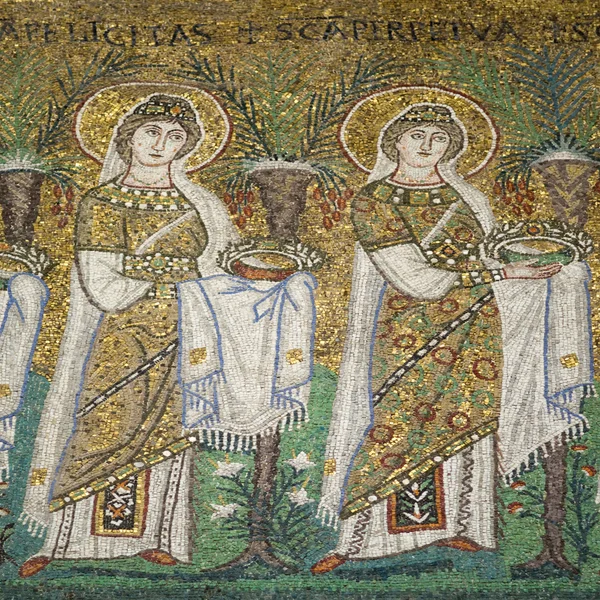 Mosaik nya basilikan Saint Apollinaris — Stockfoto
