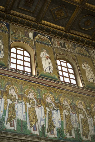 Mosaics the New Basilica of Saint Apollinaris — Stock Photo, Image