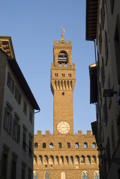 Turm des Palazzo Vecchio, Florenz, Italien — Stockfoto