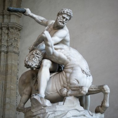 Heracles and Nessus by Giambologna, (1599), Florence clipart