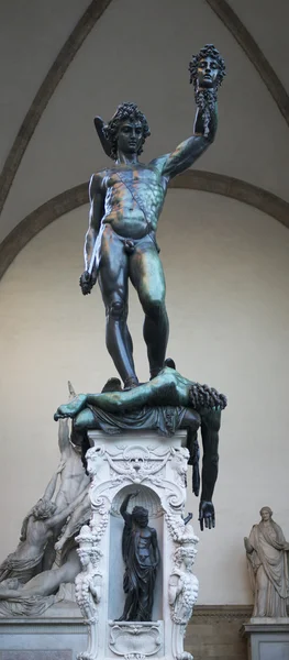 Perseus staty av Cellini, Florens — Stockfoto