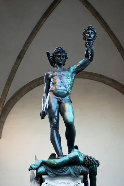 Perseus staty av Cellini — Stockfoto