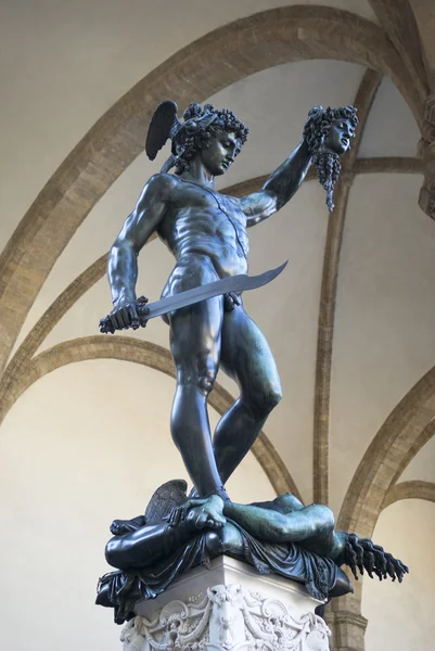 Perseus staty av Cellini, Florens — Stockfoto