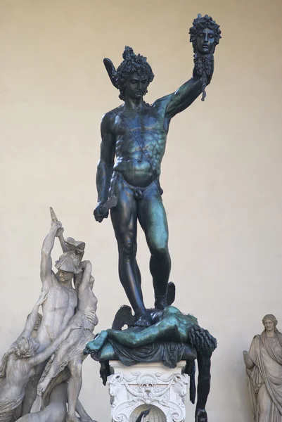 Perseus staty av Cellini, Florens — Stockfoto