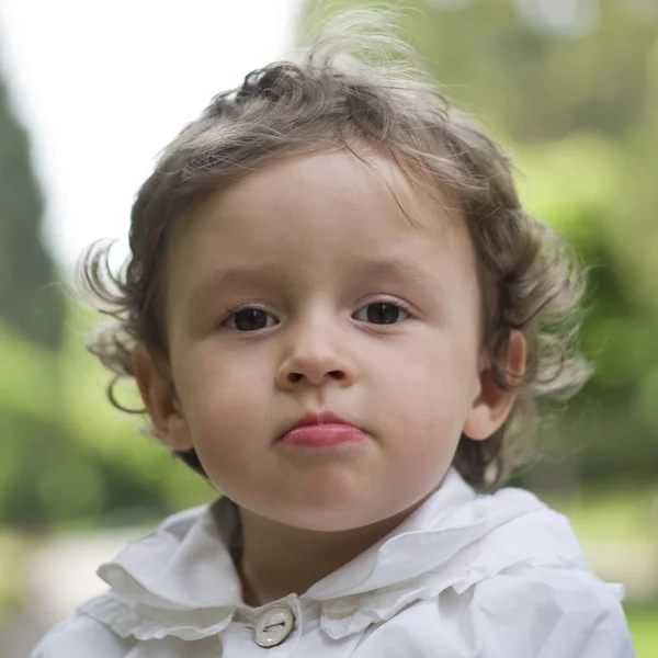 Bebe Fille Gros Plan Exterieur Uniquement Fille Bebe Stock Photo